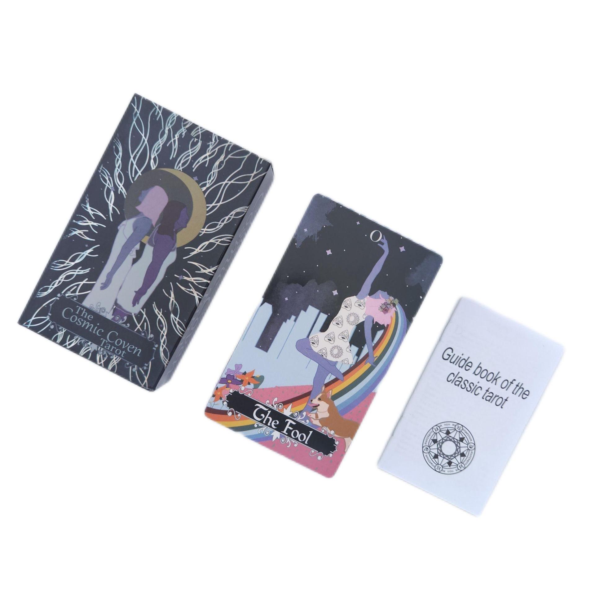 Board Game Instruction - 12X7Cm Kartu Tarot Coven Kosmik Tarot
