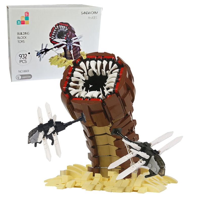 Board Game Dune - 932PCS Model Makhluk Sci-Fi Dune Sandworm