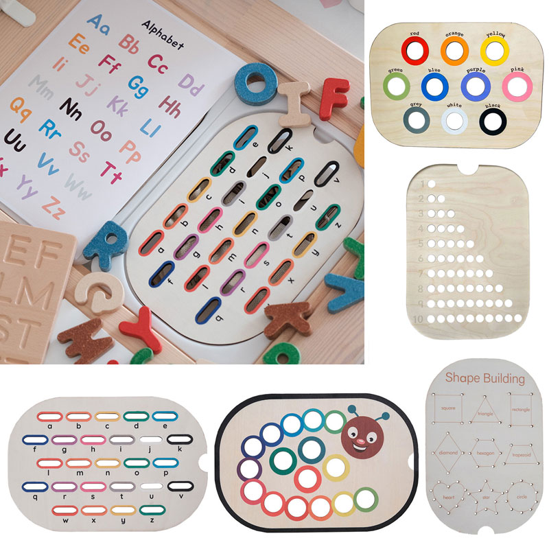 Board Game With Questions - Permainan anak-anak Montessori gerakan halus latihan