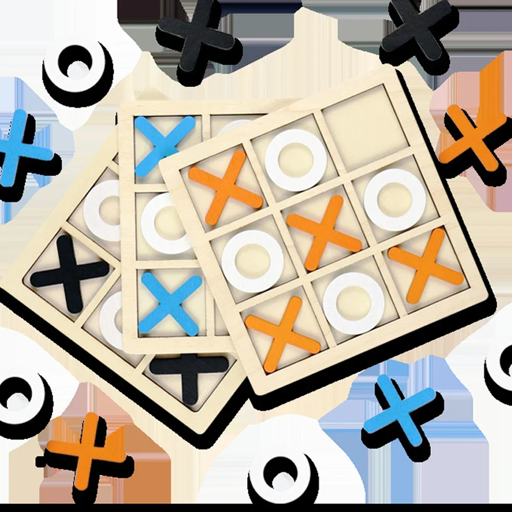 Kayu XO Tic Tac Toe Game Mini  - Board Game With Questions ulasan dan harga