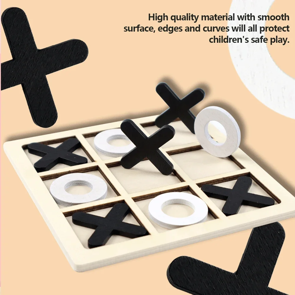 Kayu XO Tic Tac Toe Game Mini  - Board Game With Questions ulasan dan harga