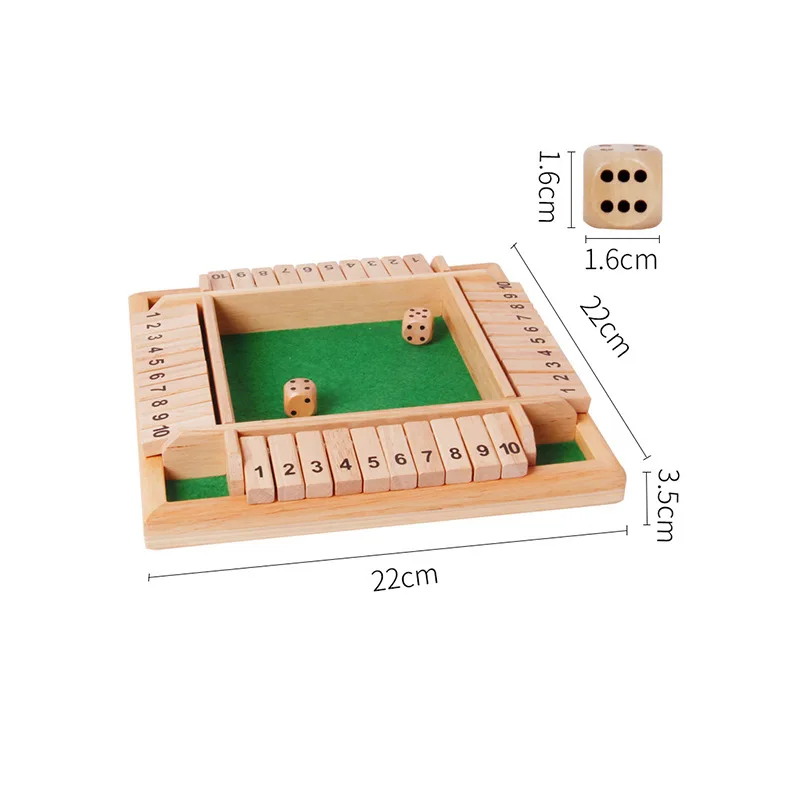 2-4 pemain kayu Math Flaps & d - Board Game Instruction ulasan dan harga