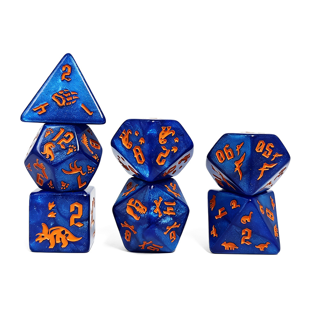 7 Buah Set Dadu Berukir Dinosa - Board Game Pandemic ulasan dan harga