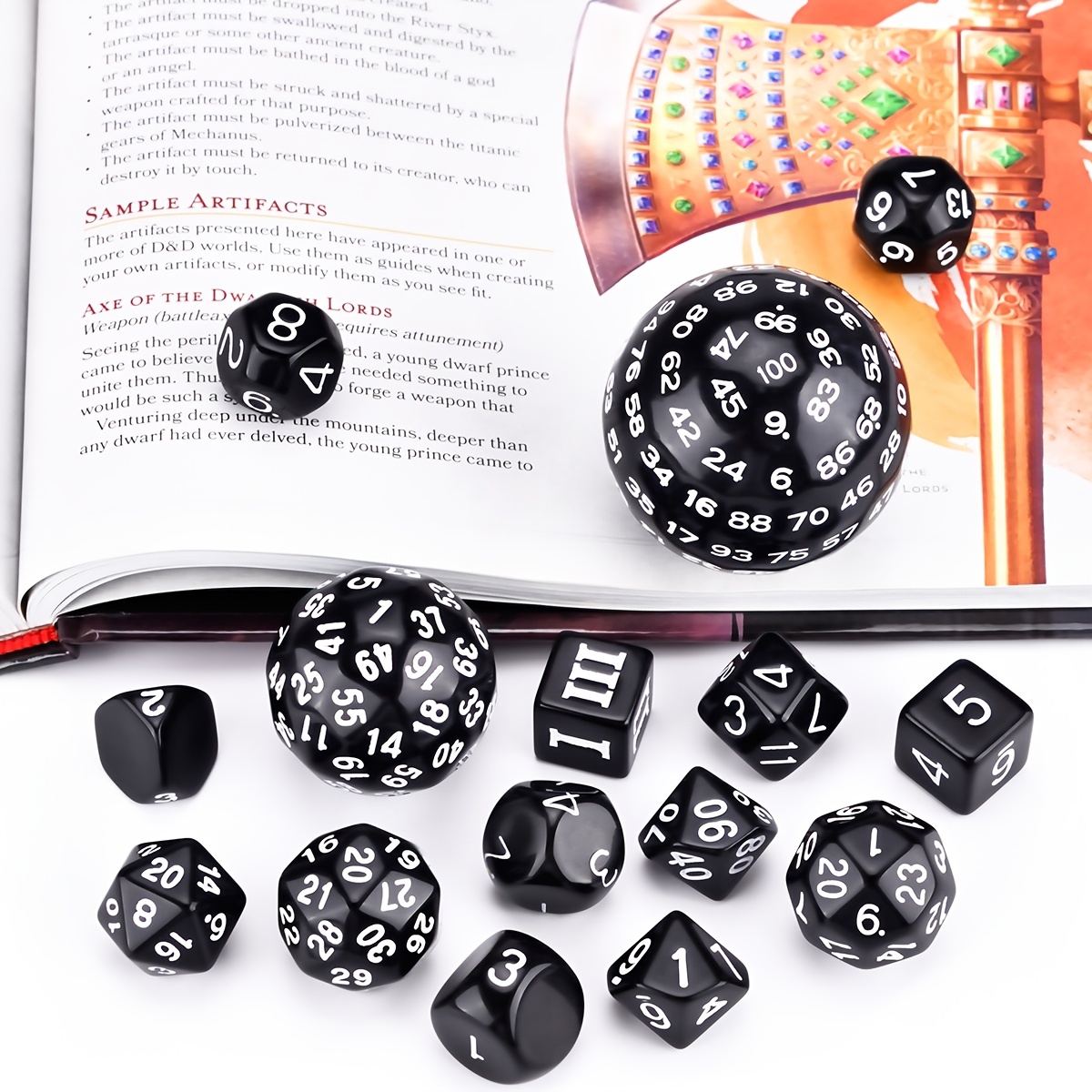 D3-D100 dasar hitam Set dadu p - Board Game Pandemic ulasan dan harga