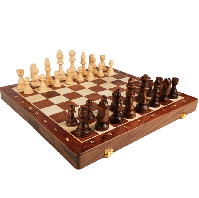 3 in 1 set catur kayu lipat pr - Board Game Logo ulasan dan harga