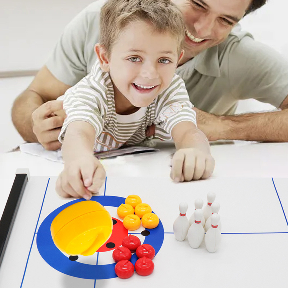 Permainan Meja Mini Curling &  - Board Game Electronic Table ulasan dan harga