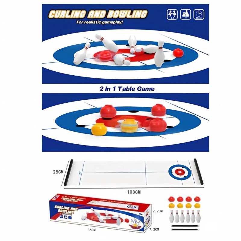 Permainan Meja Mini Curling &  - Board Game Electronic Table ulasan dan harga