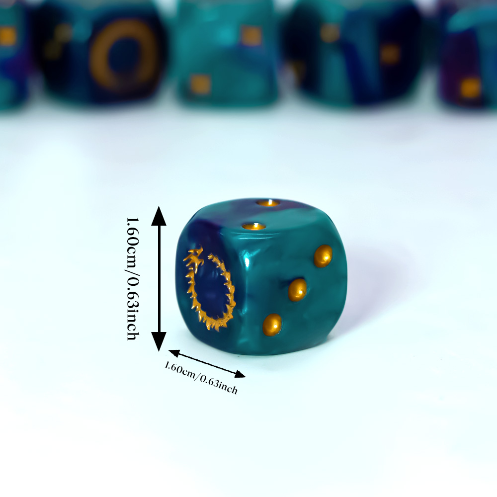 6 Buah Set Dadu D6 Api Emas La - Board Game Pandemic ulasan dan harga