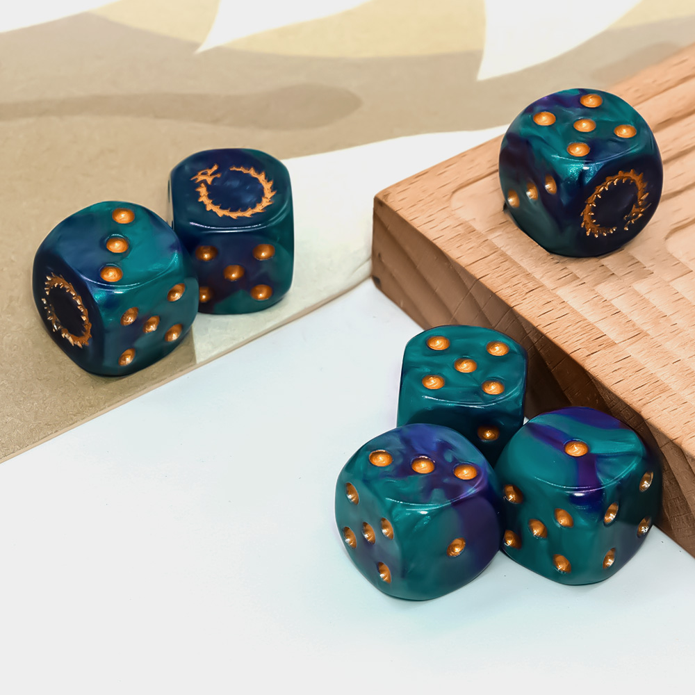 6 Buah Set Dadu D6 Api Emas La - Board Game Pandemic ulasan dan harga